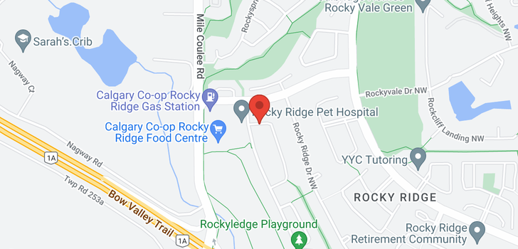 map of 16 ROCKYLEDGE CR NW